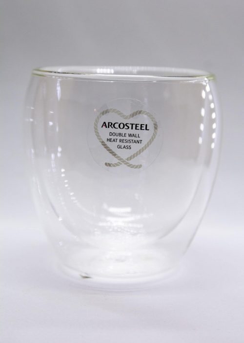 סט 6 כוסות 200 מ"ל דופן כפולה איכותית ארקוסטיל ARCOSTEEL